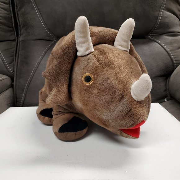 Plush Rhino Coin Bank - Brown - FAB NY - Picture 1 of 8